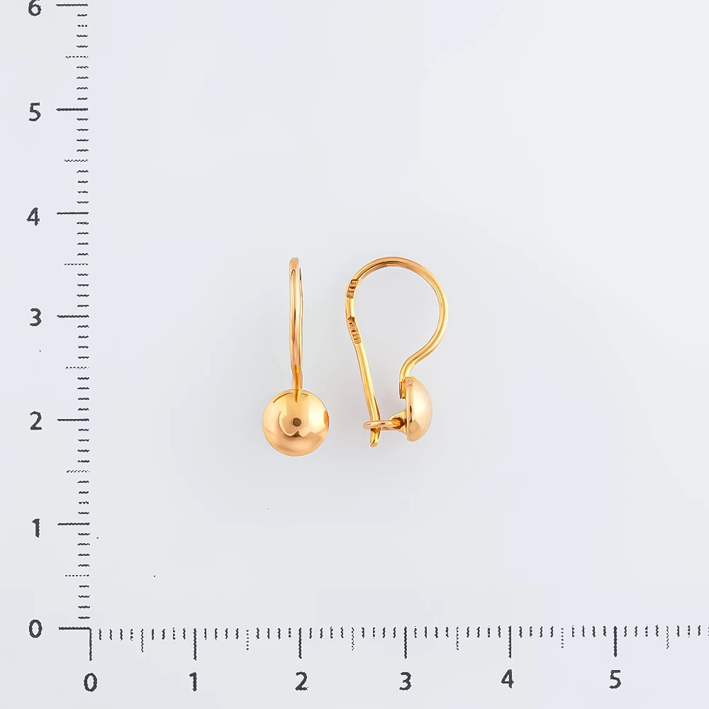 Серьги из красного золота 583 пробы