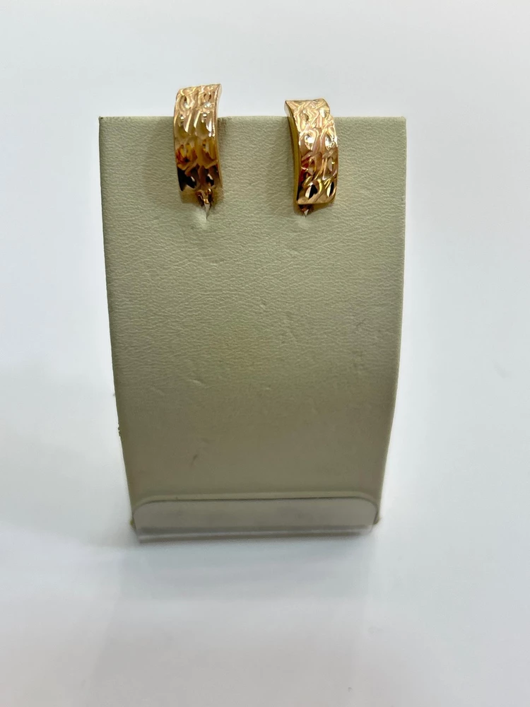 Серьги из красного золота 585 пробы