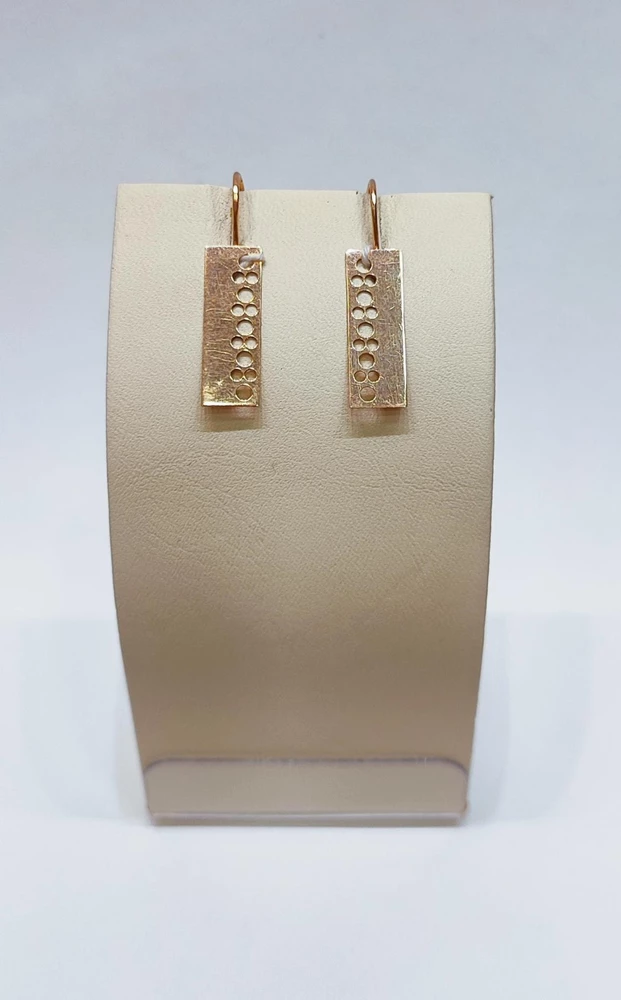 Серьги из красного золота 585 пробы