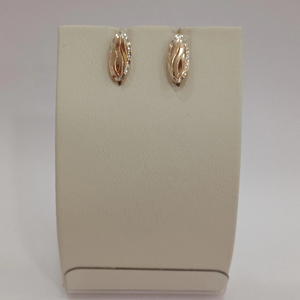 Серьги из красного золота 585 пробы