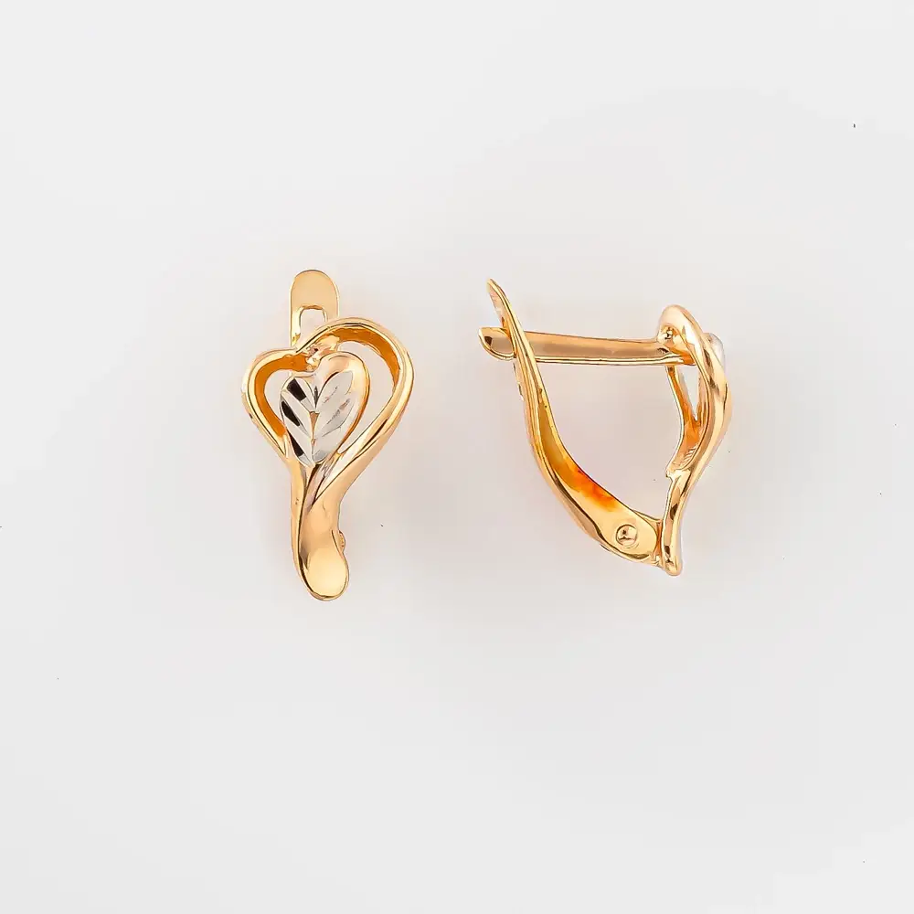 Серьги из красного золота 585 пробы