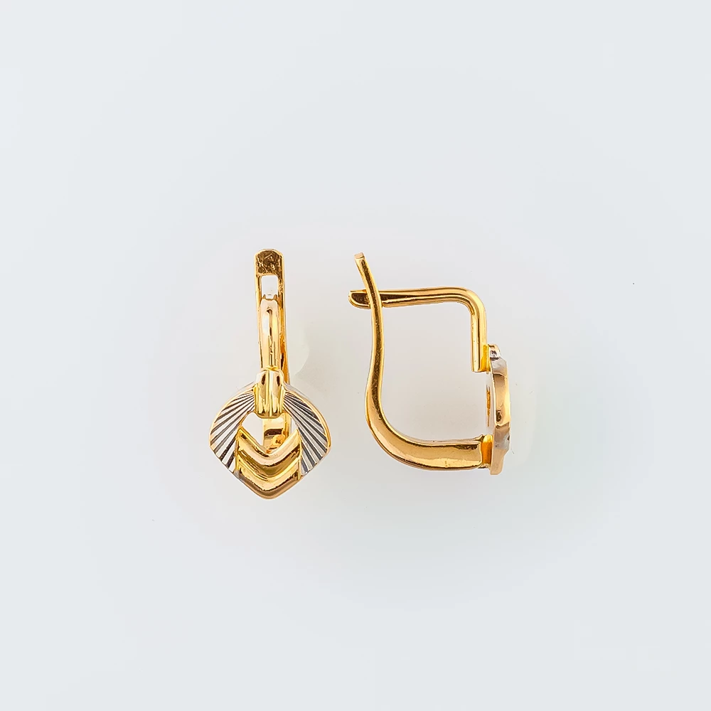 Серьги из красного золота 585 пробы