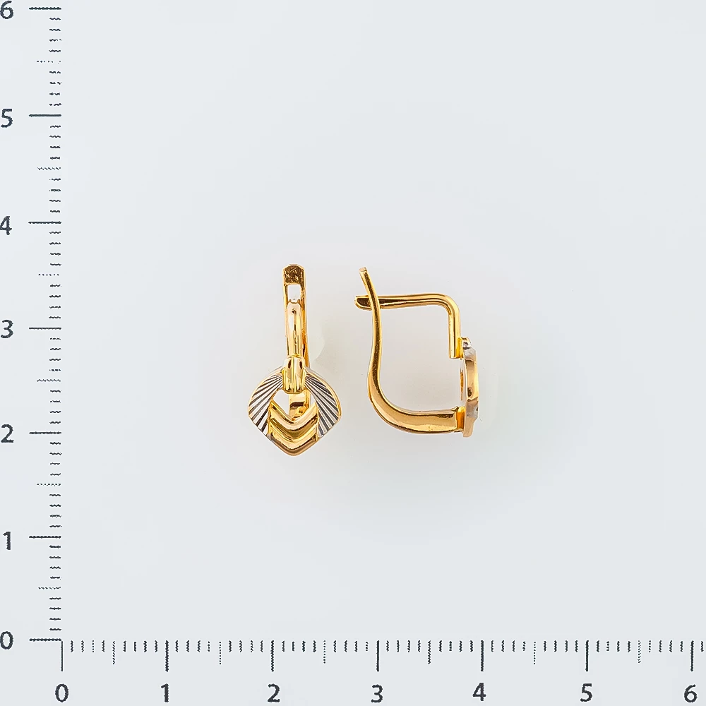 Серьги из красного золота 585 пробы