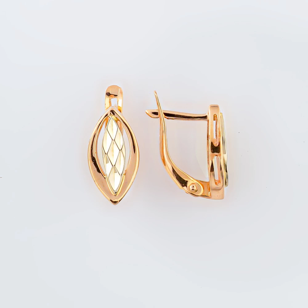 Серьги из красного золота 585 пробы