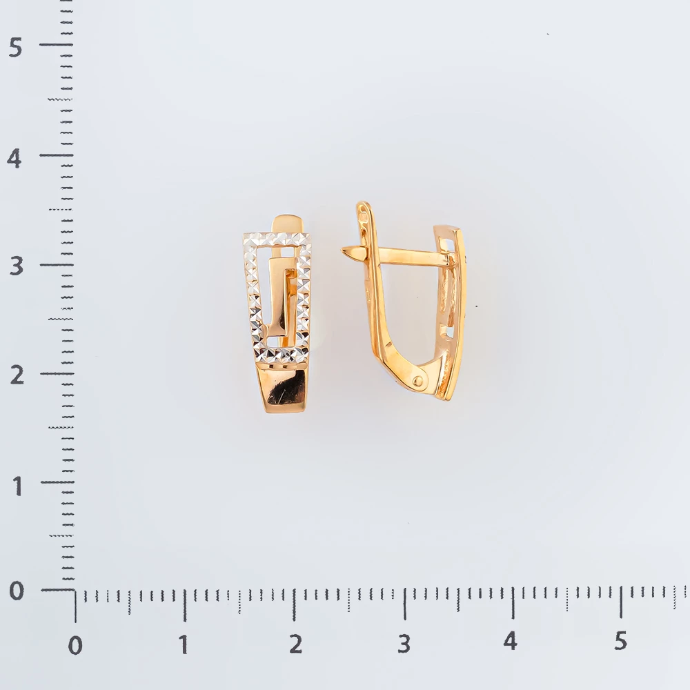 Серьги из красного золота 585 пробы
