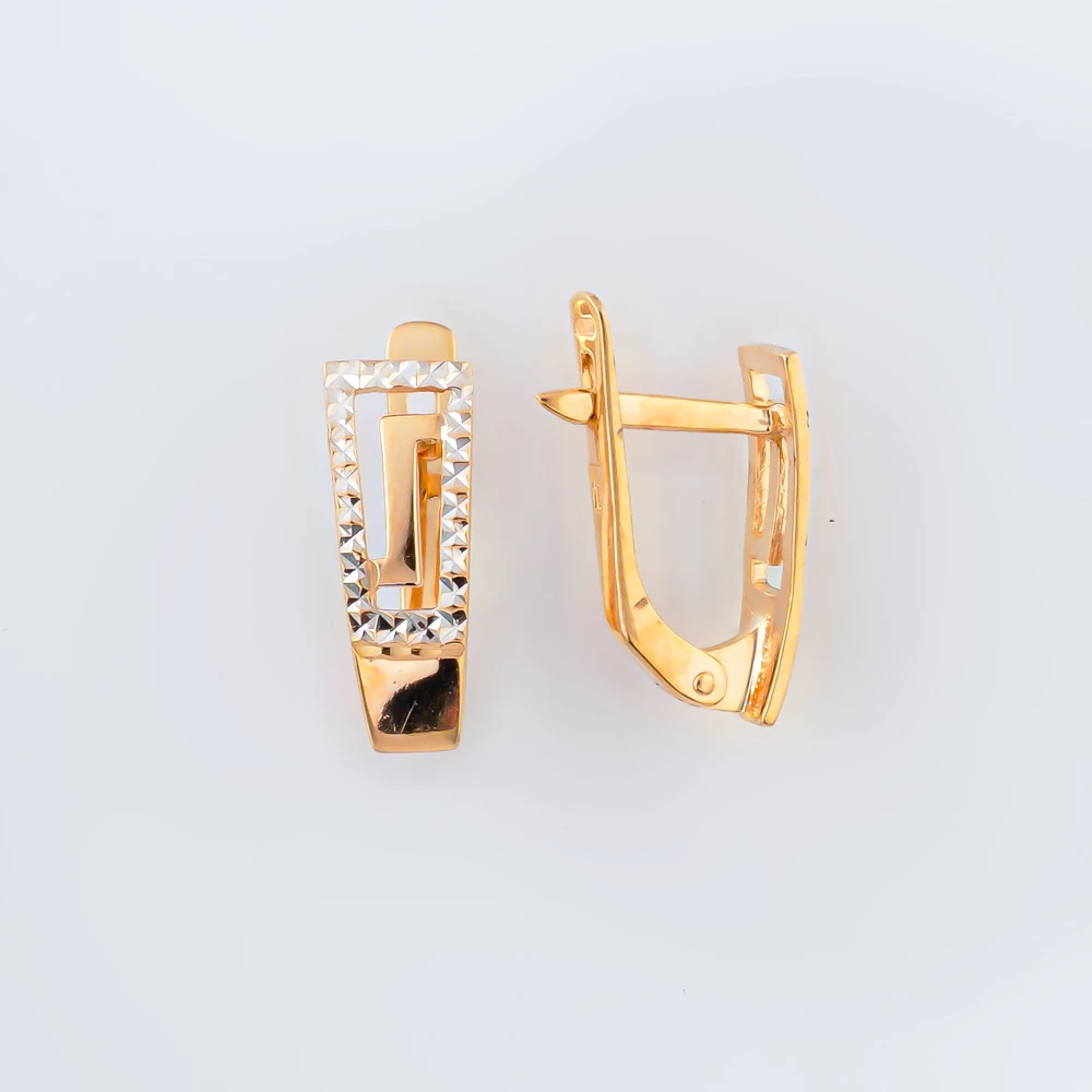 Серьги из красного золота 585 пробы