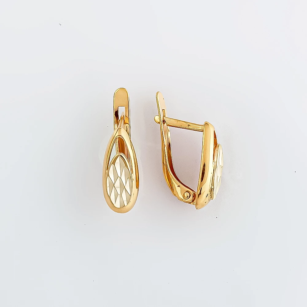 Серьги из красного золота 585 пробы