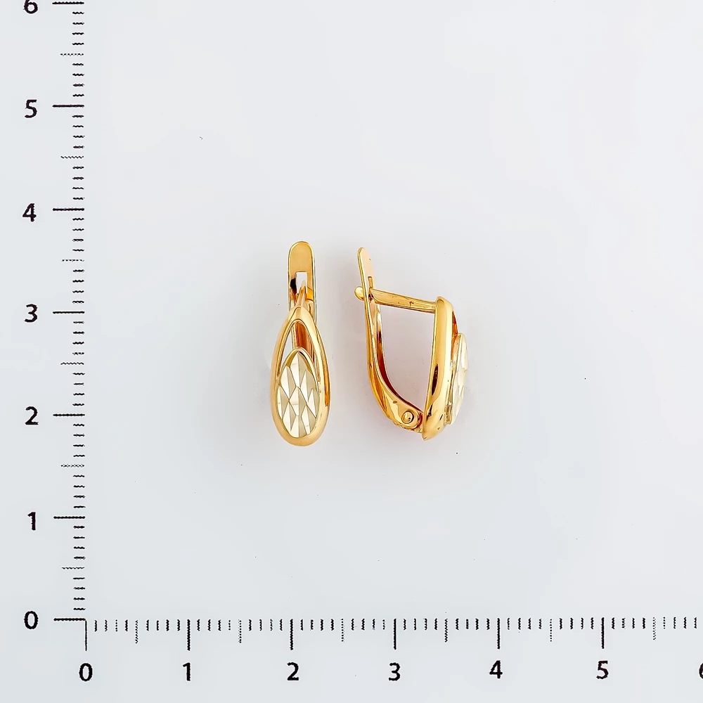 Серьги из красного золота 585 пробы