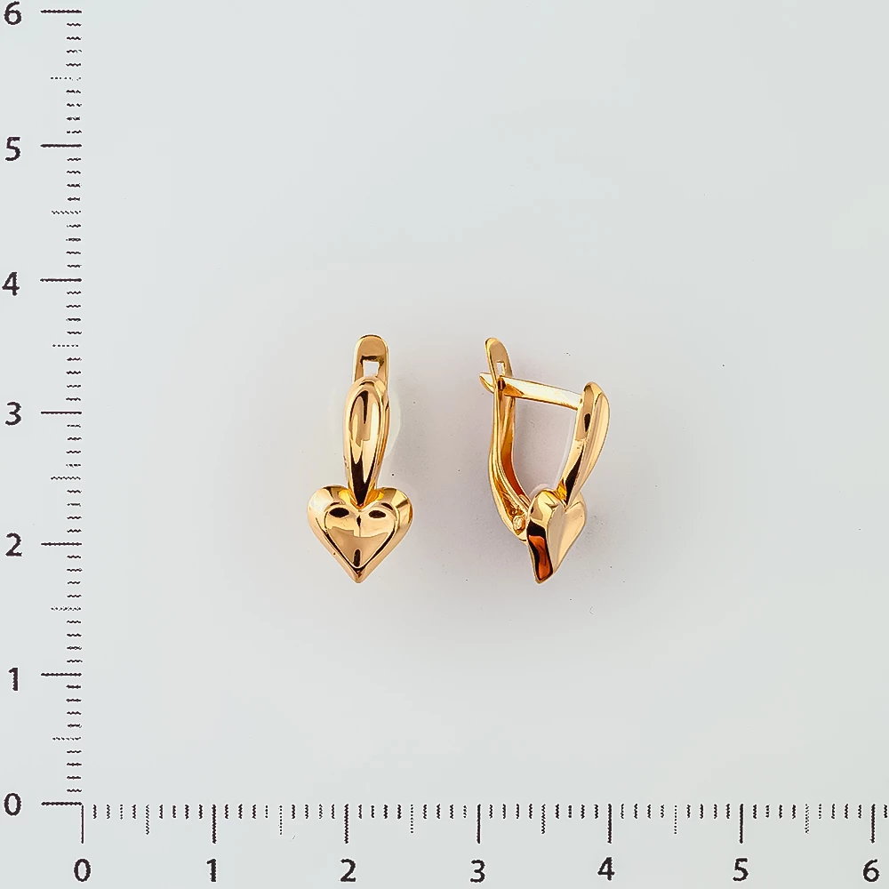 Серьги из красного золота 585 пробы