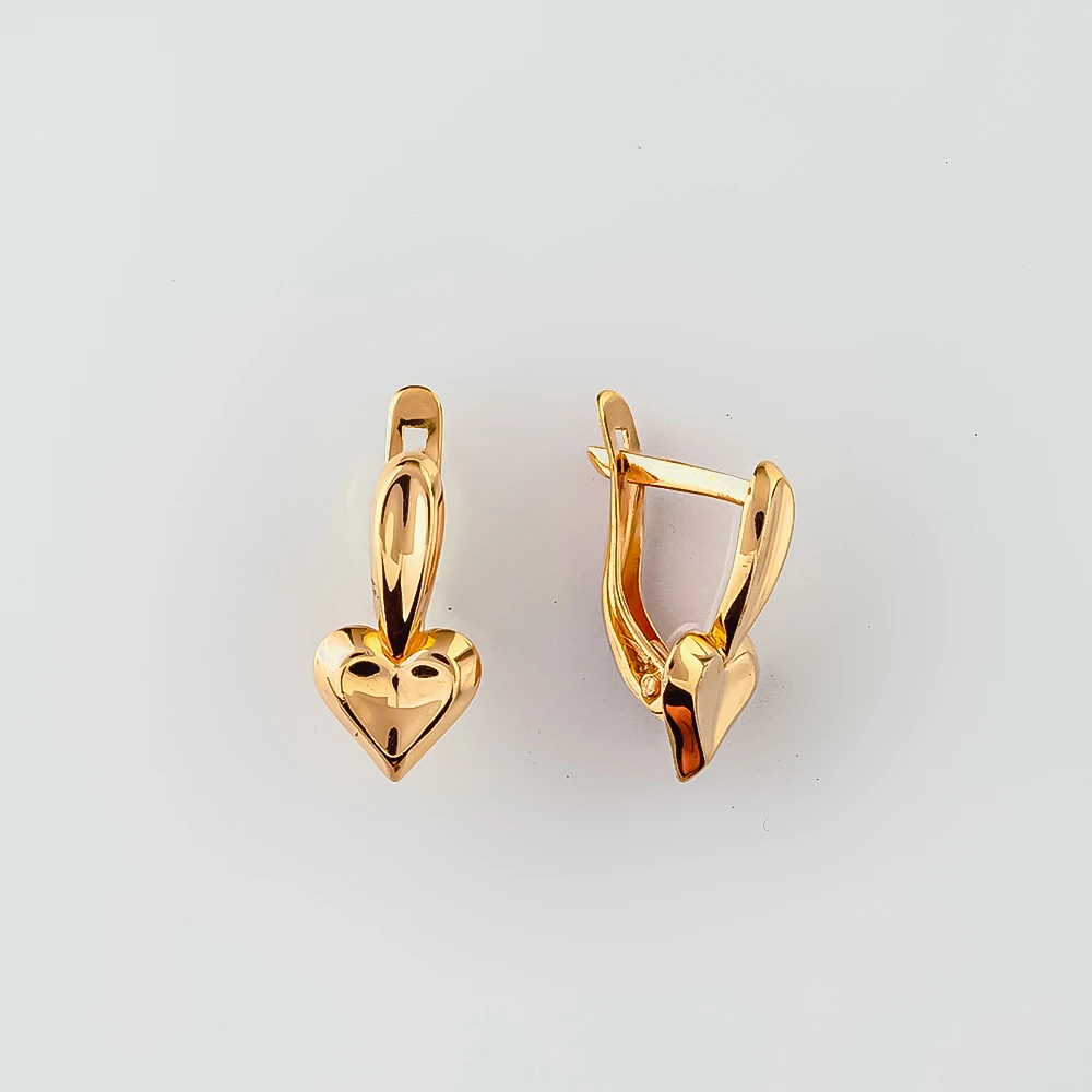 Серьги из красного золота 585 пробы