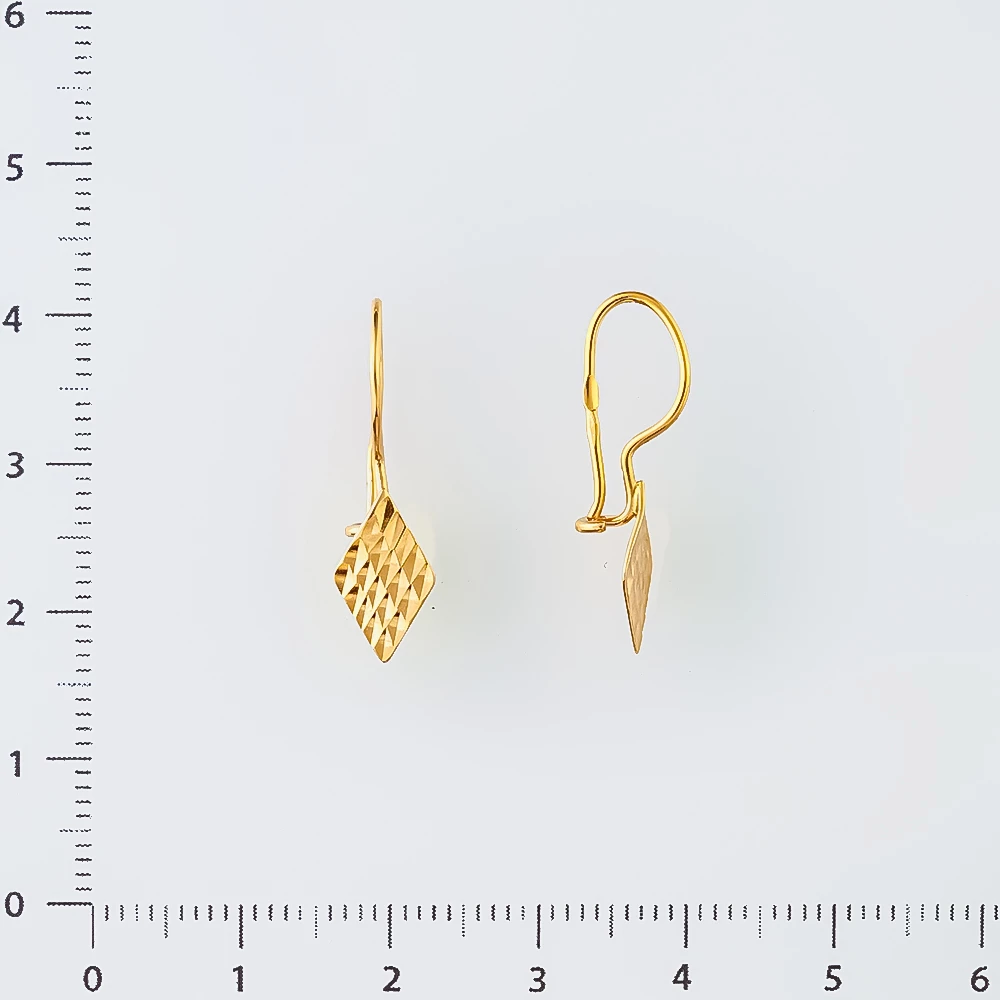 Серьги из красного золота 585 пробы
