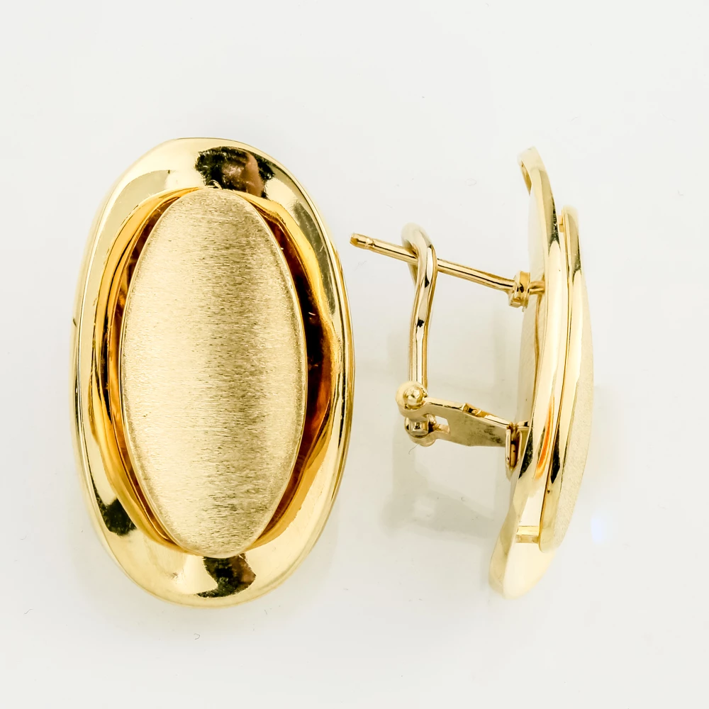 Серьги из желтого золота 750 пробы