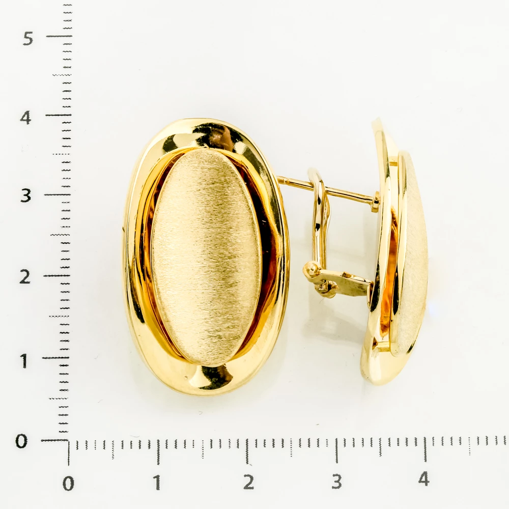 Серьги из желтого золота 750 пробы