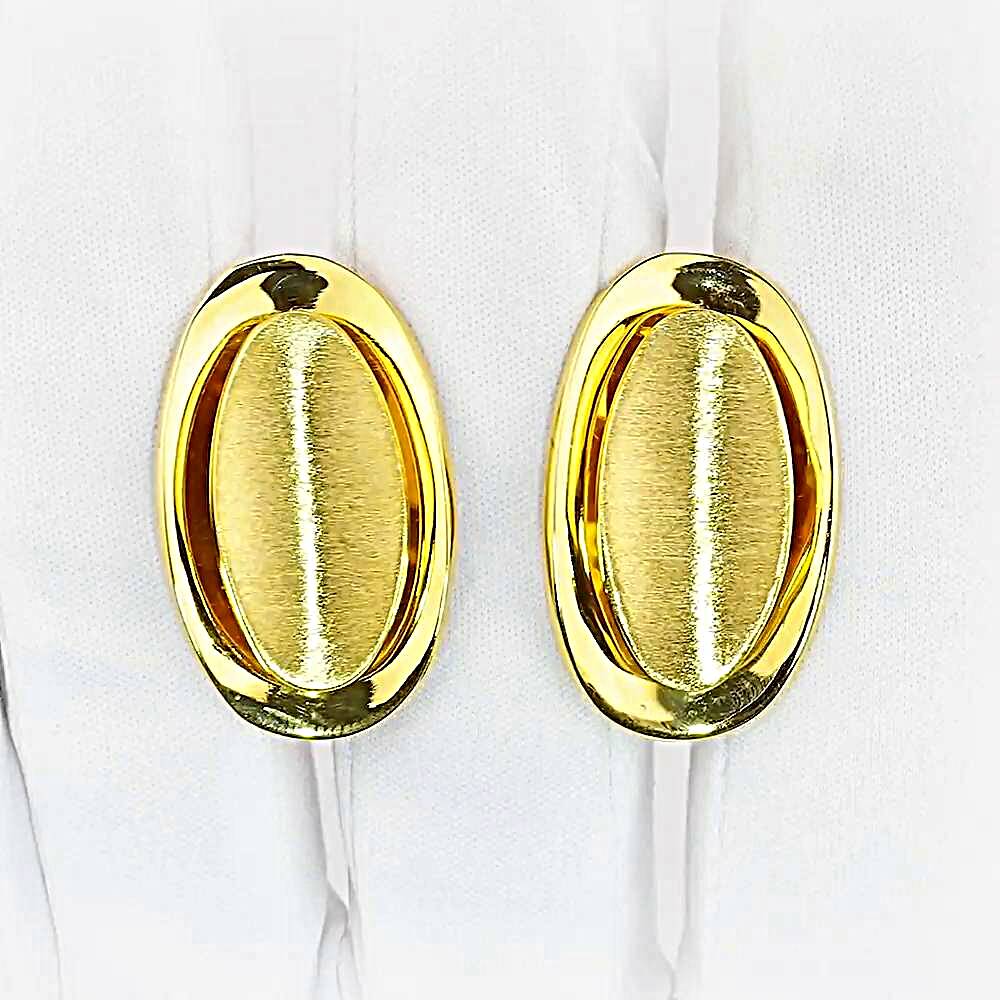 Серьги из желтого золота 750 пробы 1