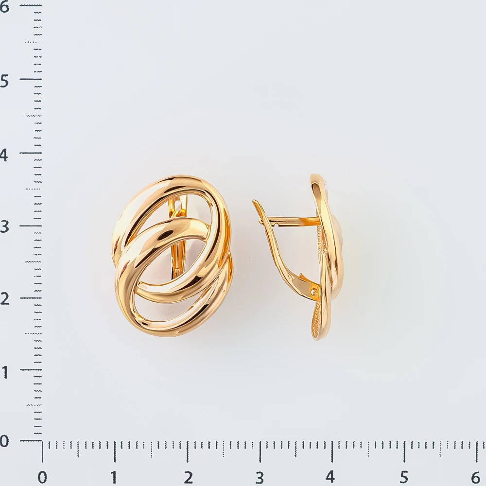 Серьги из красного золота 585 пробы
