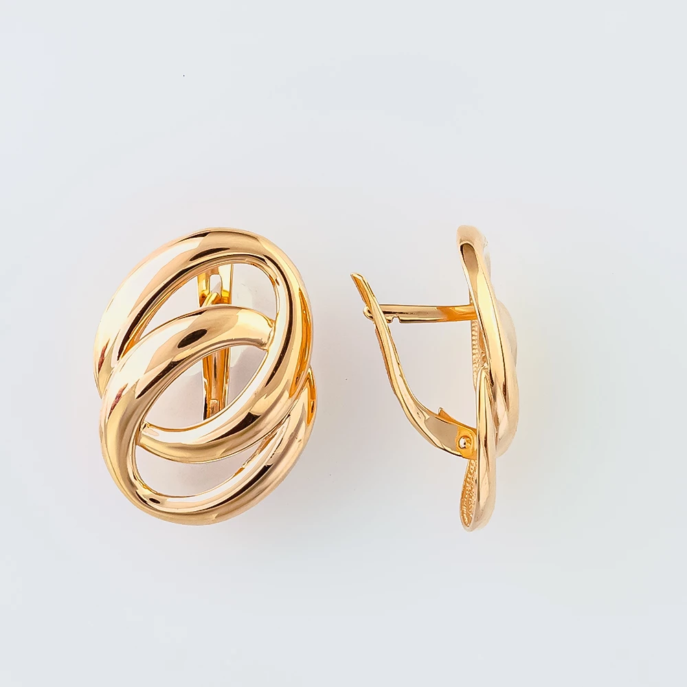 Серьги из красного золота 585 пробы