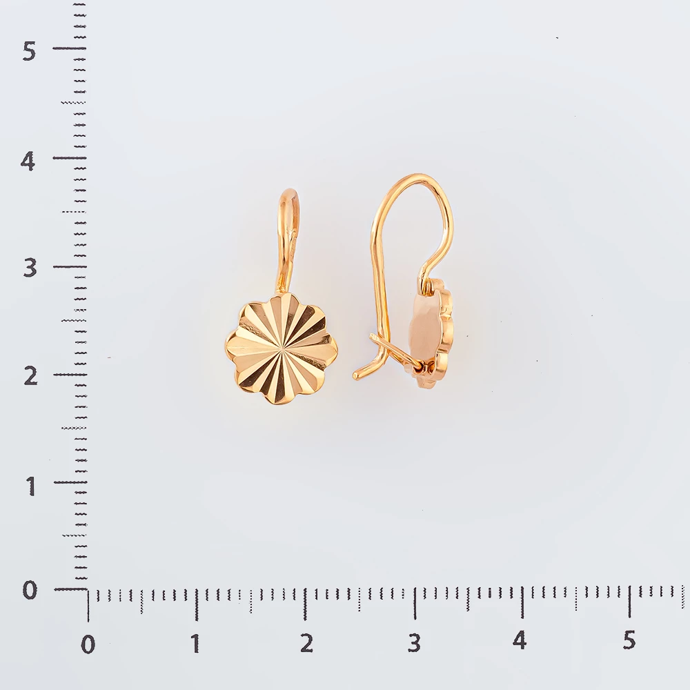Серьги из красного золота 583 пробы