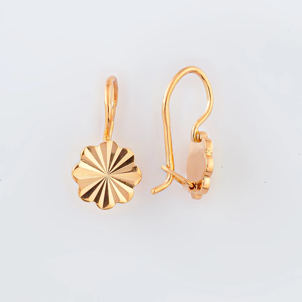 Серьги из красного золота 583 пробы