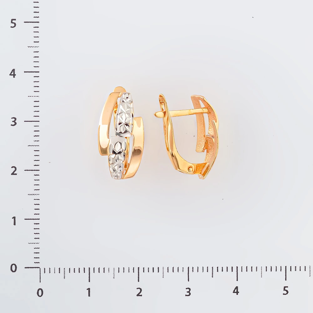 Серьги из красного золота 585 пробы