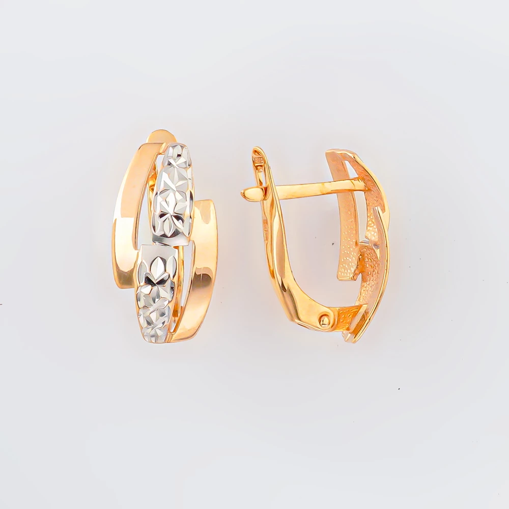 Серьги из красного золота 585 пробы