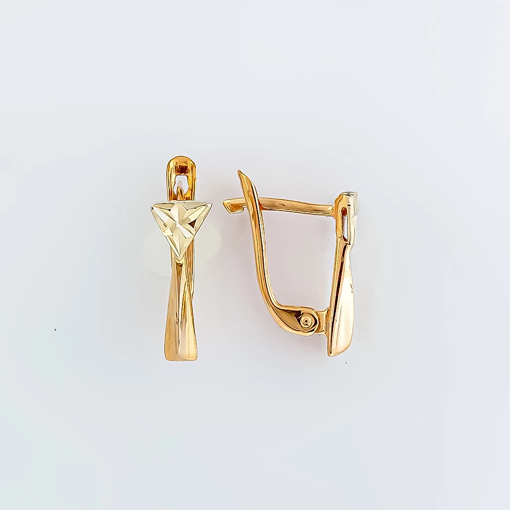Серьги из красного золота 585 пробы