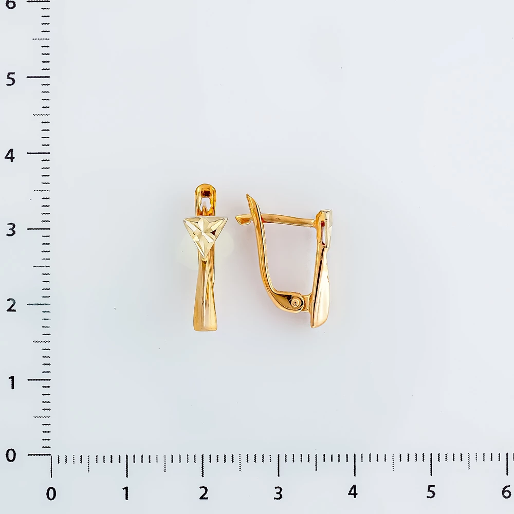 Серьги из красного золота 585 пробы
