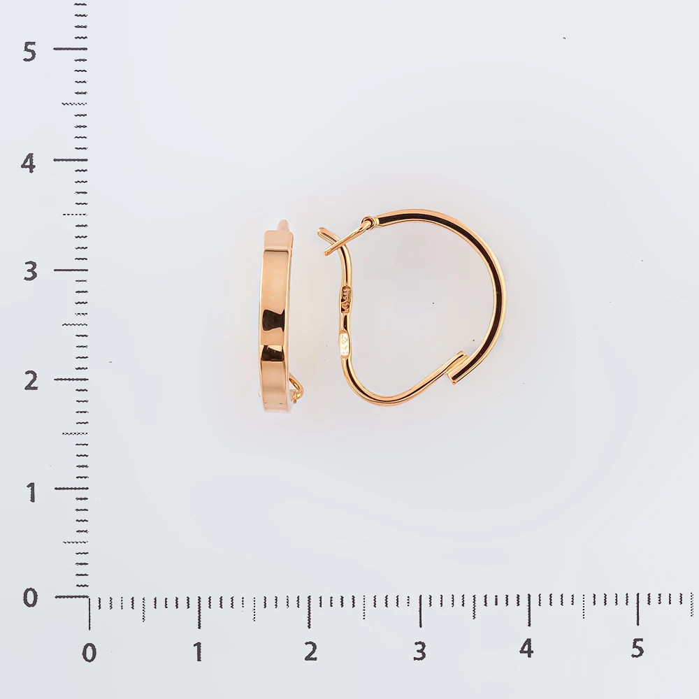 Серьги из красного золота 585 пробы