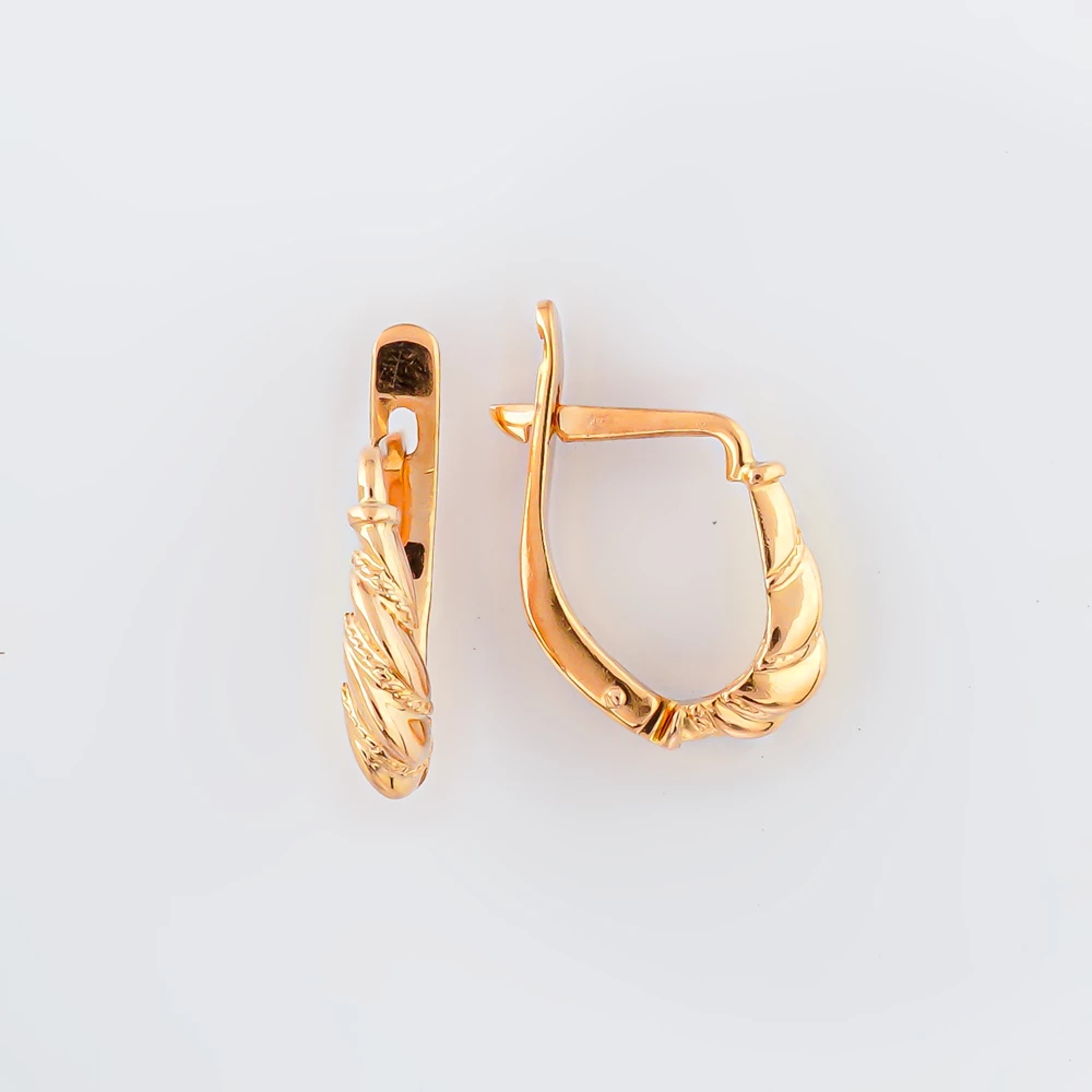 Серьги из красного золота 585 пробы