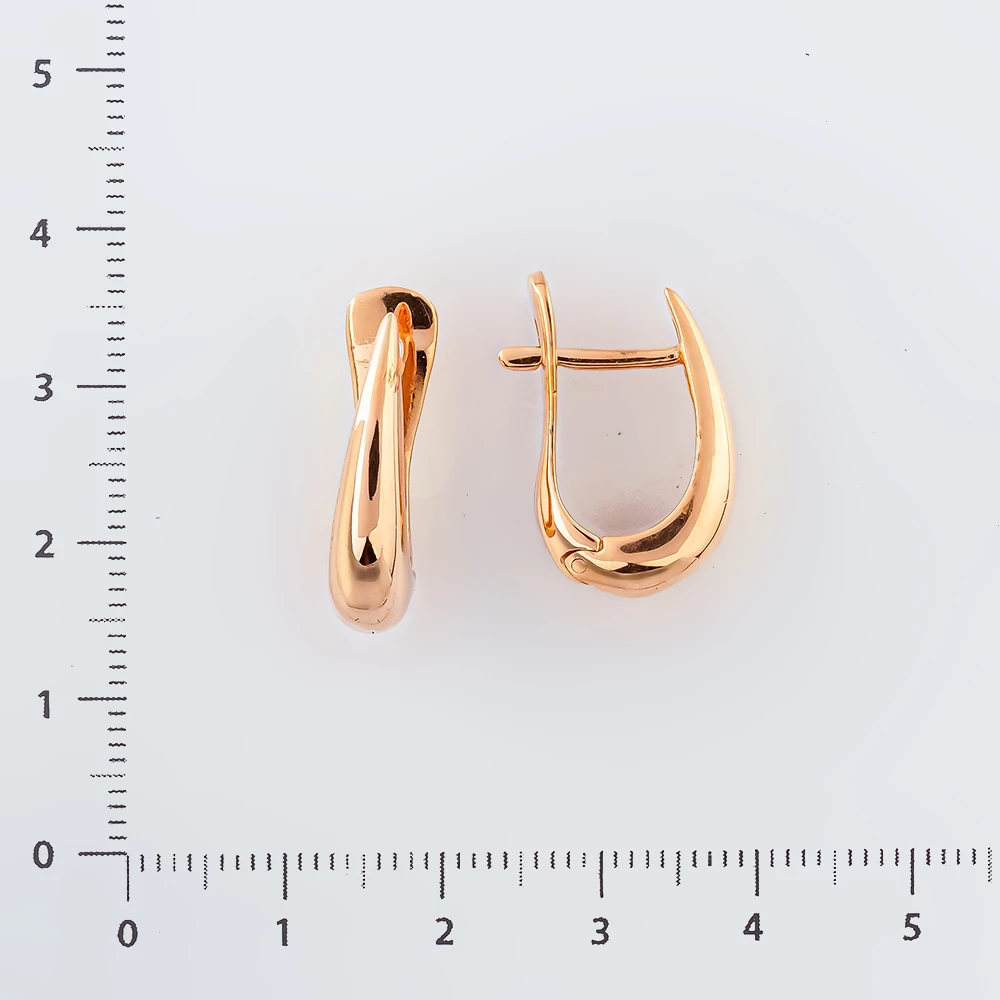 Серьги из красного золота 585 пробы