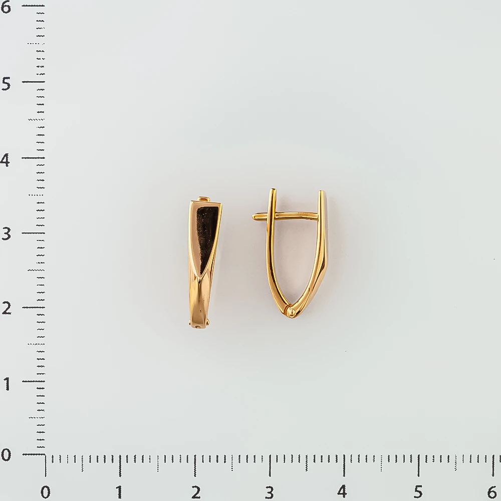 Серьги из красного золота 585 пробы