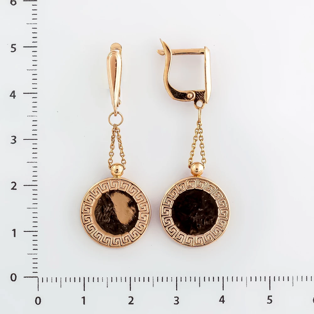 Серьги из красного золота 585 пробы