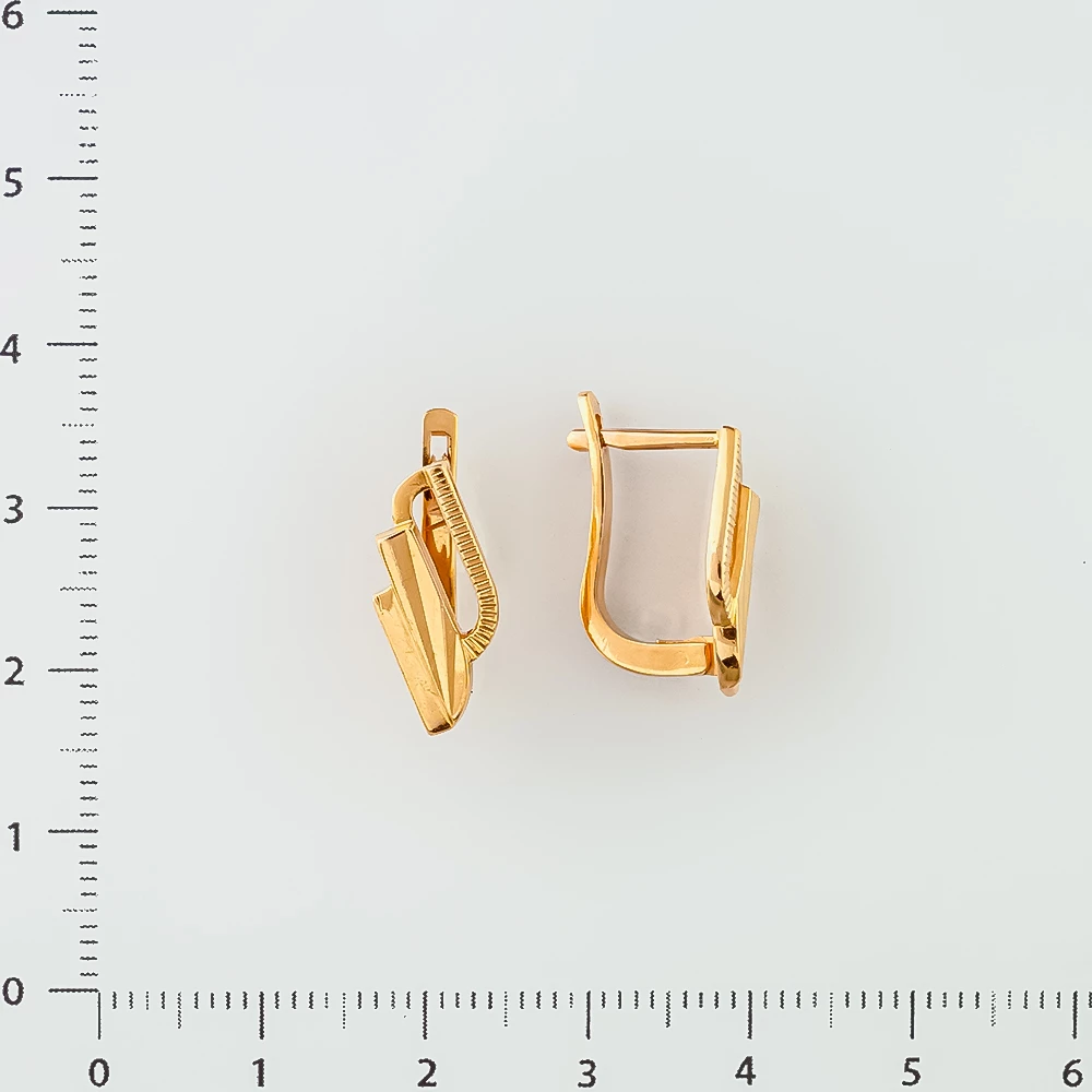 Серьги из красного золота 585 пробы