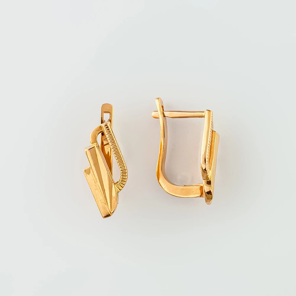 Серьги из красного золота 585 пробы