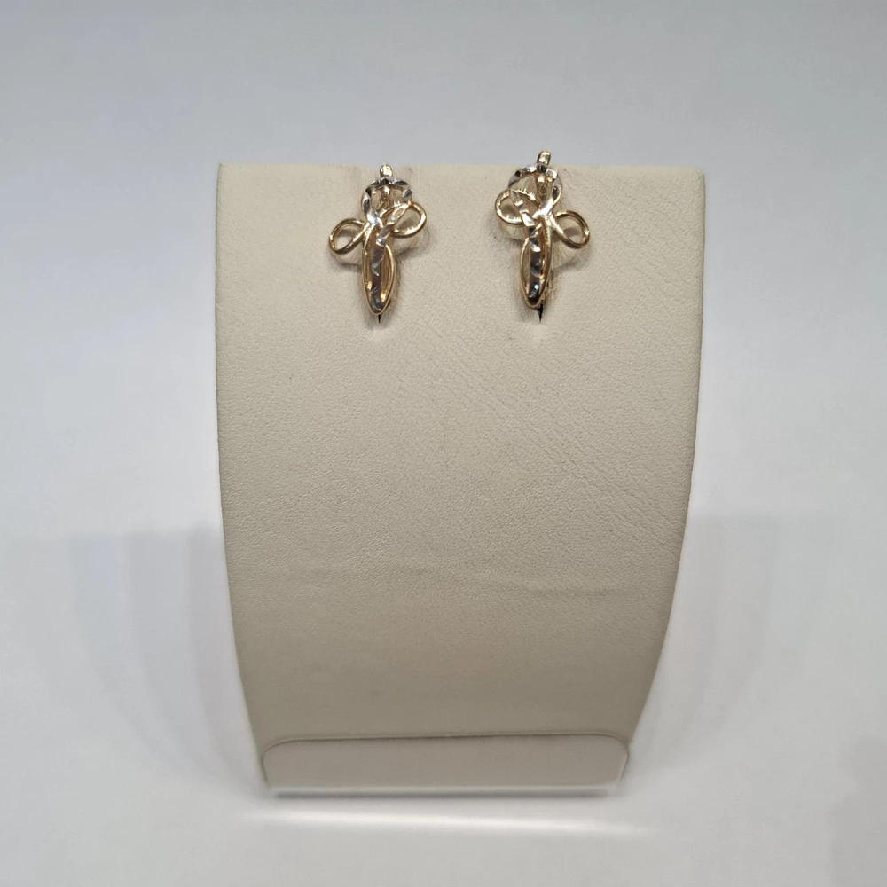 Серьги из красного золота 585 пробы