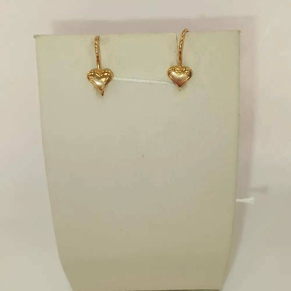 Серьги из красного золота 585 пробы