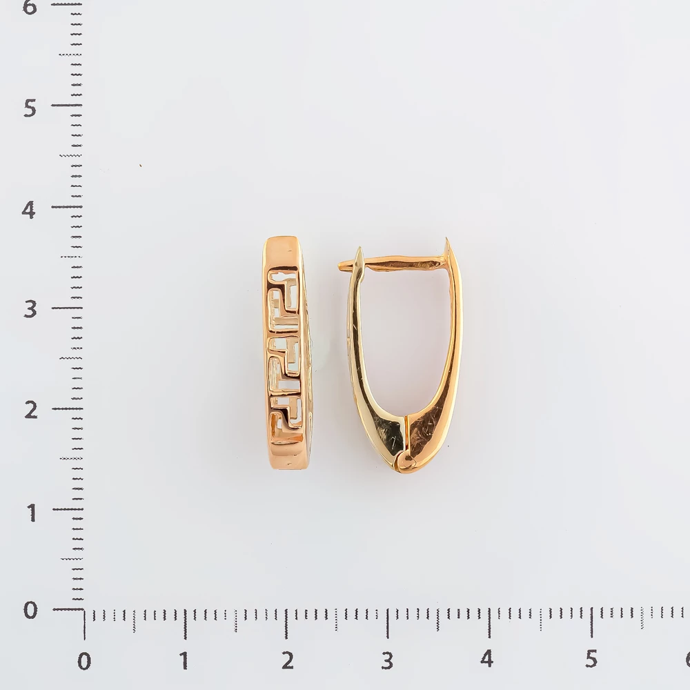 Серьги из красного золота 585 пробы
