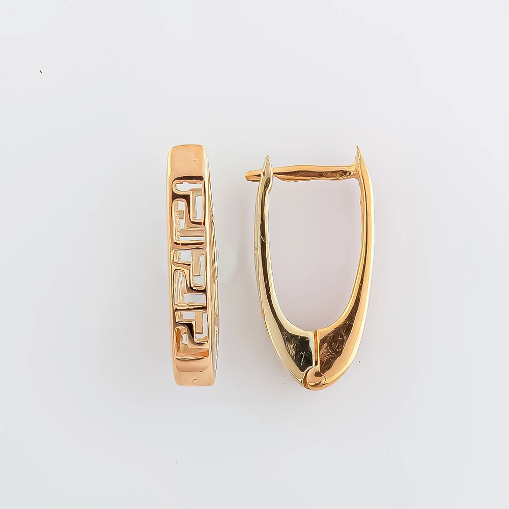 Серьги из красного золота 585 пробы