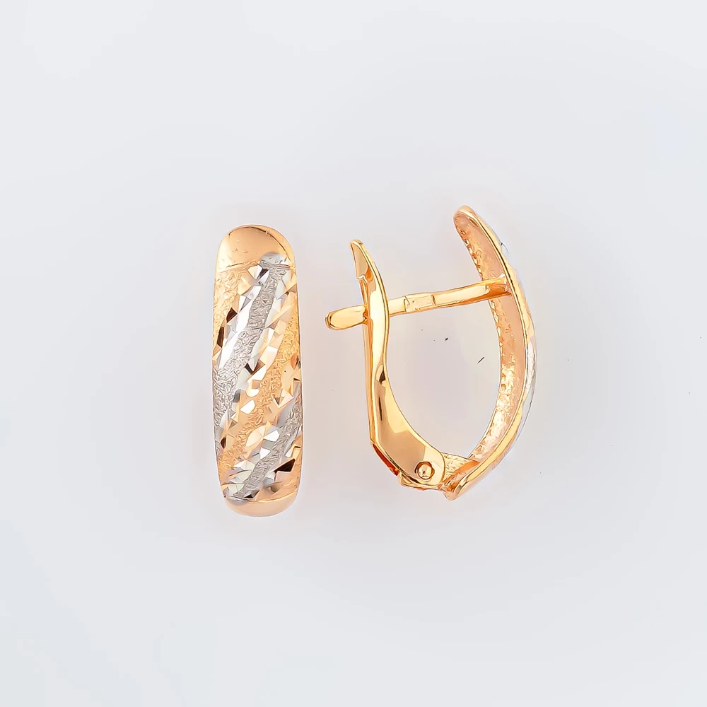 Серьги из красного золота 585 пробы