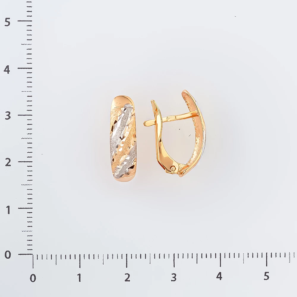 Серьги из красного золота 585 пробы