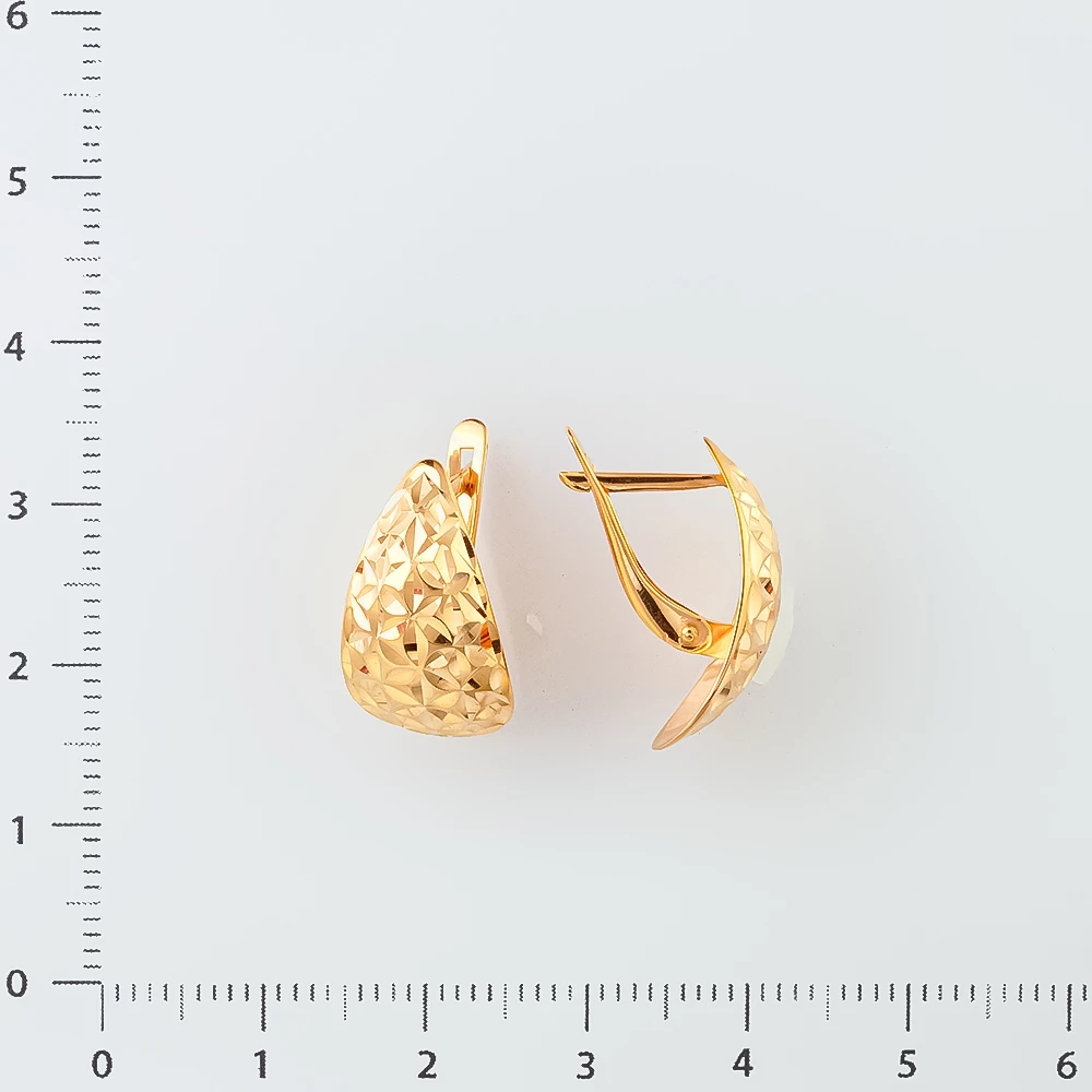 Серьги из красного золота 585 пробы