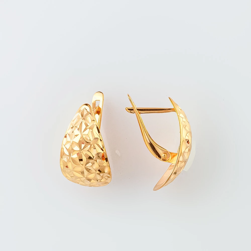 Серьги из красного золота 585 пробы