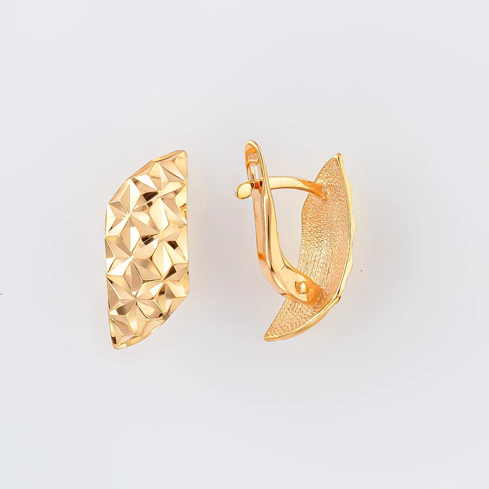 Серьги из красного золота 585 пробы