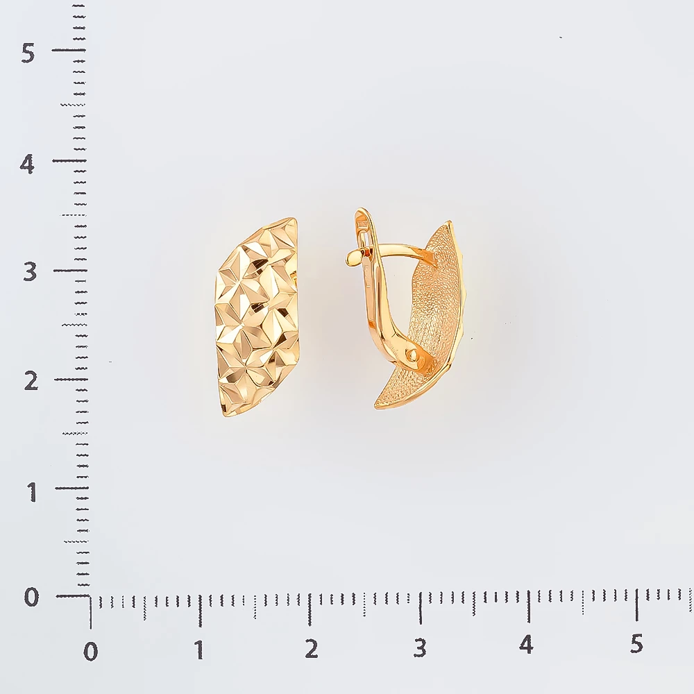 Серьги из красного золота 585 пробы