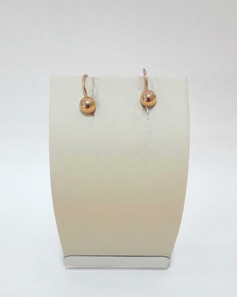 Серьги из красного золота 585 пробы