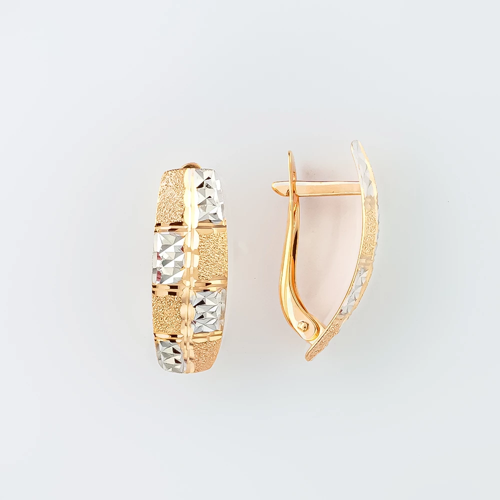 Серьги из красного золота 585 пробы