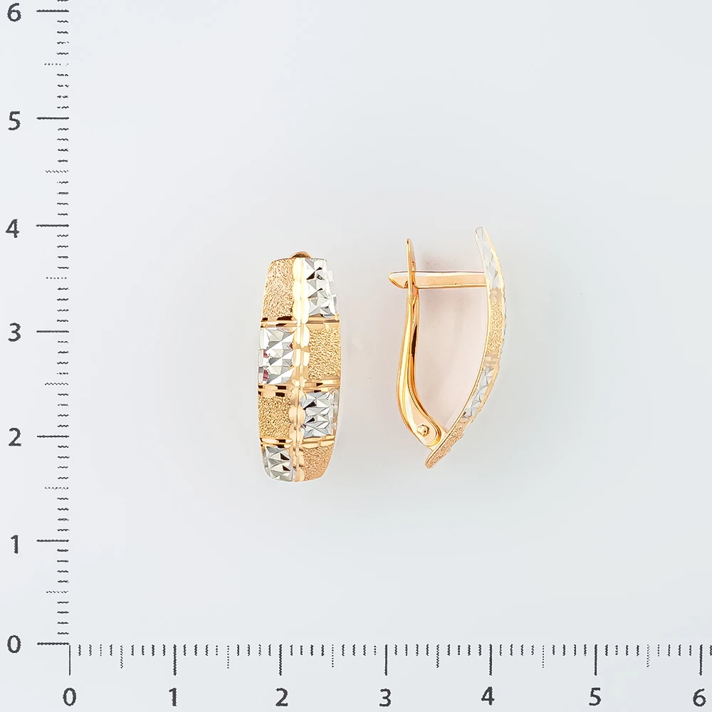 Серьги из красного золота 585 пробы