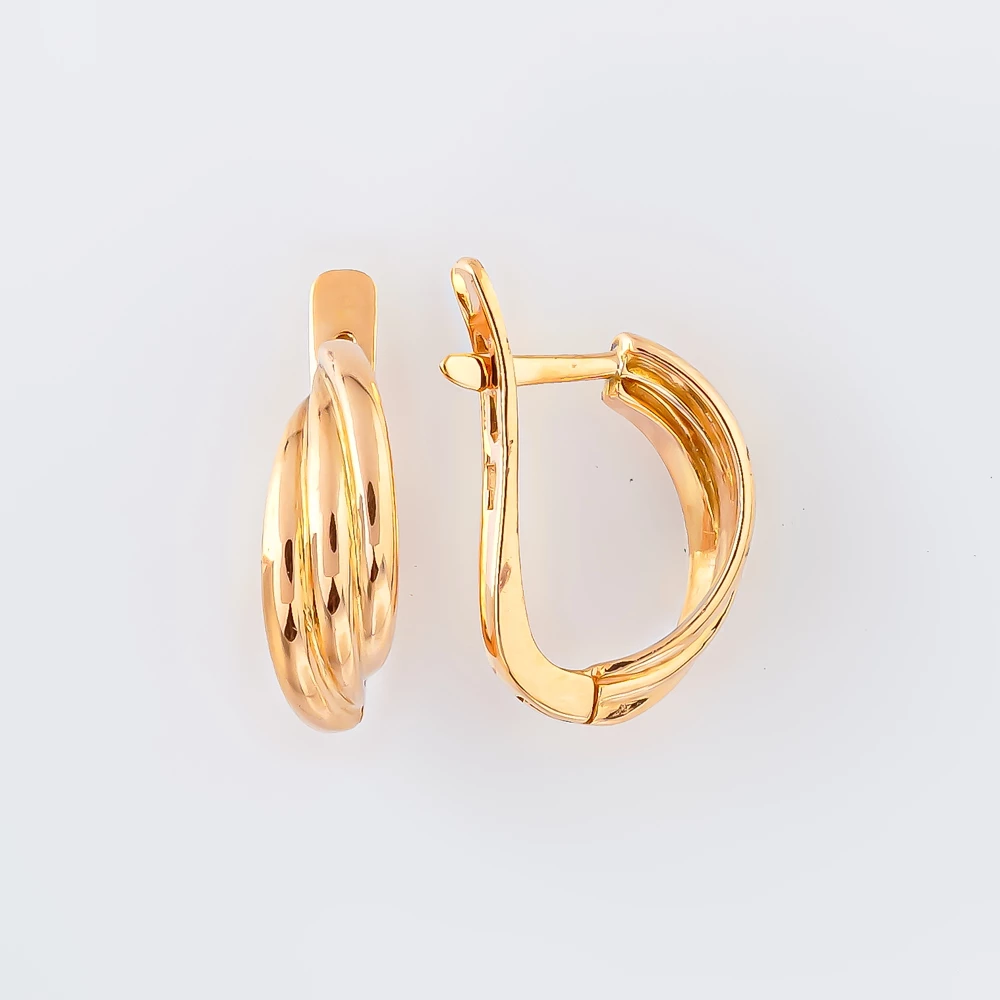 Серьги из красного золота 585 пробы