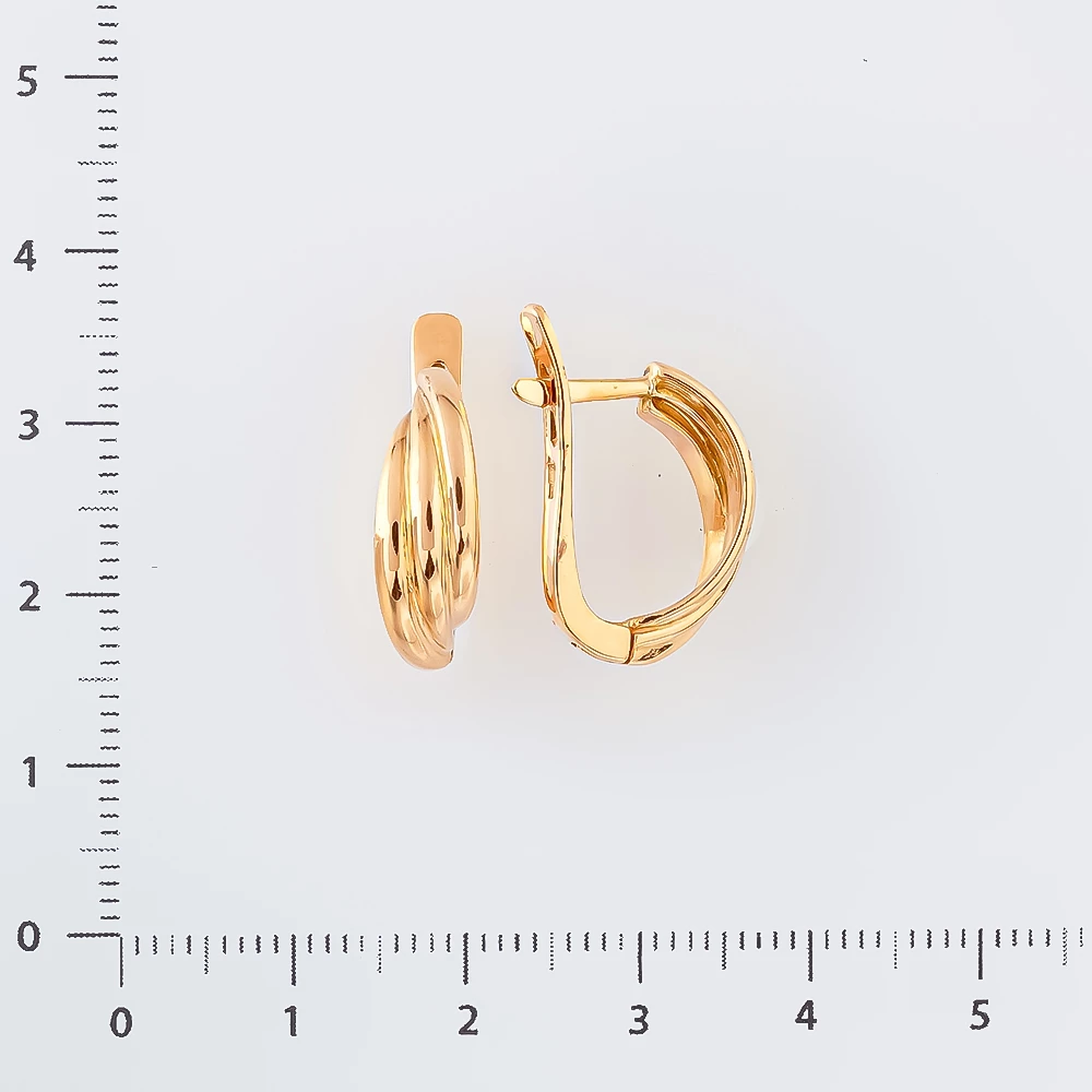 Серьги из красного золота 585 пробы