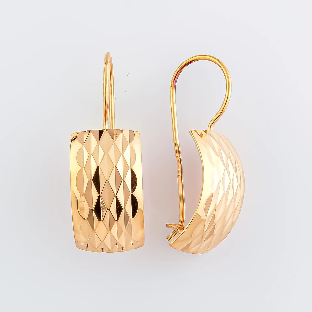 Серьги из красного золота 585 пробы
