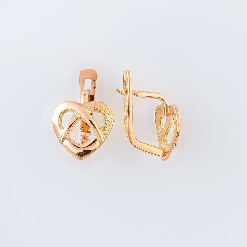 Серьги из красного золота 583 пробы